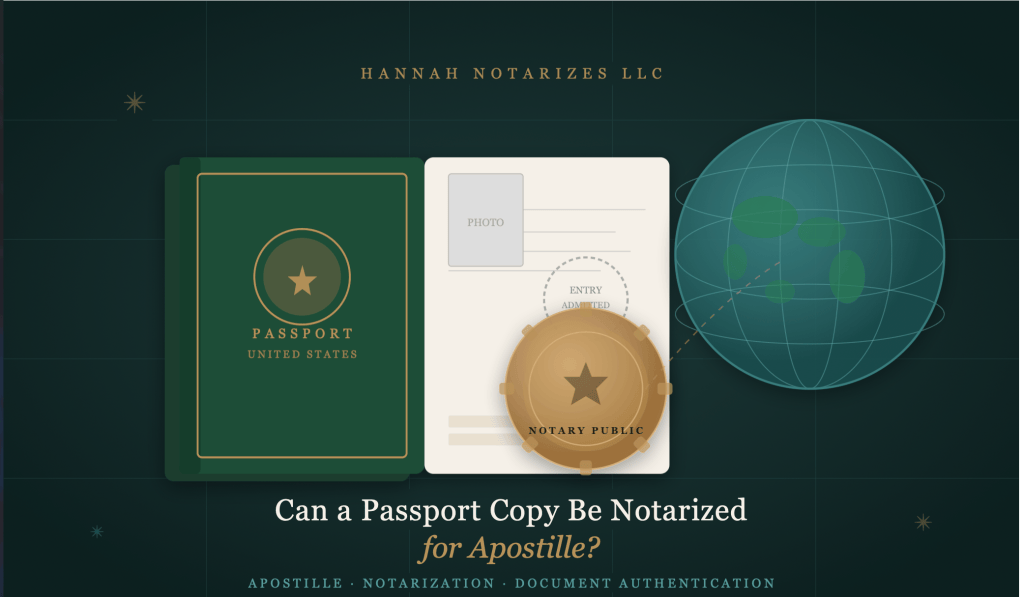 Can a Passport Copy Be Notarized for&nbsp;Apostille?